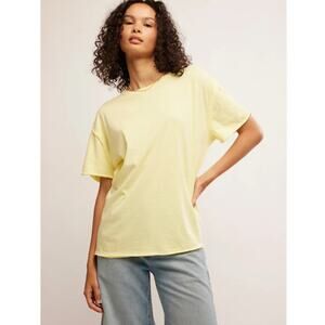 NWOT We The Free Nina Tee Yellow Finch Size Medium